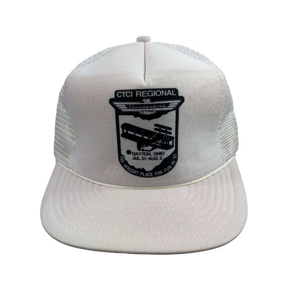 1991 Classic Ford Thunderbird T-Bird Club CTCI Regional White Foam Trucker Hat